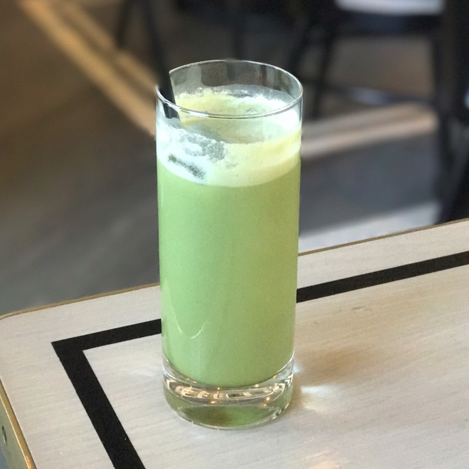 Matcha Drink With Coconut Milk, Ginger, Lemongrass at Cafe Clover (CLOSED) on #foodmento http://foodmento.com/place/6008