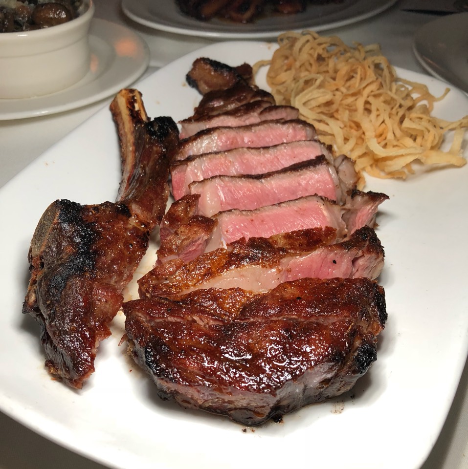 45 Day Dry Aged Bone-In Rib Eye at Delmonico's Restaurant Steak House Grill on #foodmento http://foodmento.com/place/6027