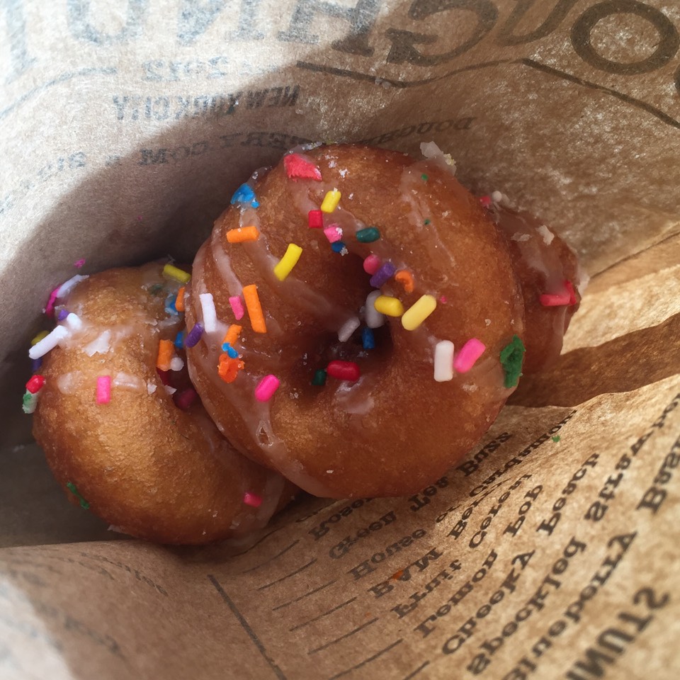 Classic Doughnuts (Vanilla Glaze Sprinkle) at Doughnuttery on #foodmento http://foodmento.com/place/6115