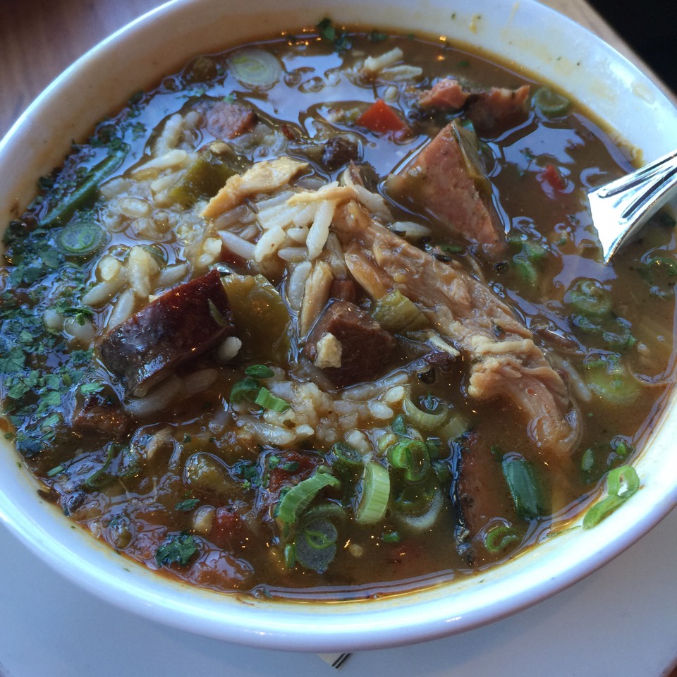 Smoked Chicken & Andouille Gumbo at Boxing Room (CLOSED) on #foodmento http://foodmento.com/place/6463