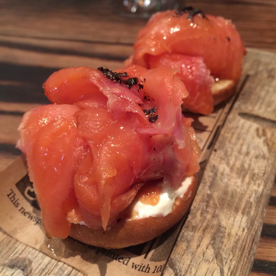 Smoked Salmon - Montaditos / Open Faced Sandwiches​ at Coqueta on #foodmento http://foodmento.com/place/6602