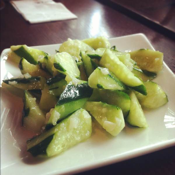 Chilled Japanese Cucumber in Vinaigrette from Paradise Dynasty 樂天皇朝 on #foodmento http://foodmento.com/dish/619