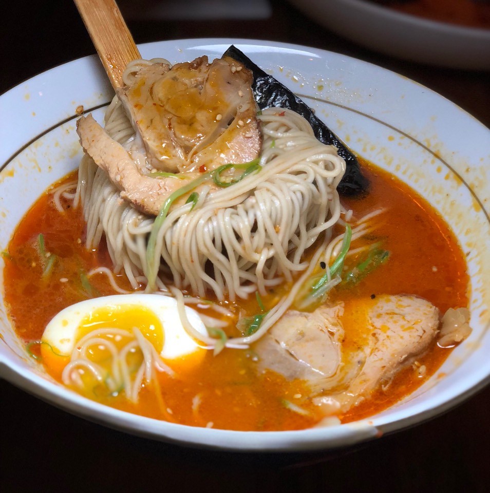 Spicy Tonkotsu Ramen at Jin Ramen on #foodmento http://foodmento.com/place/7050