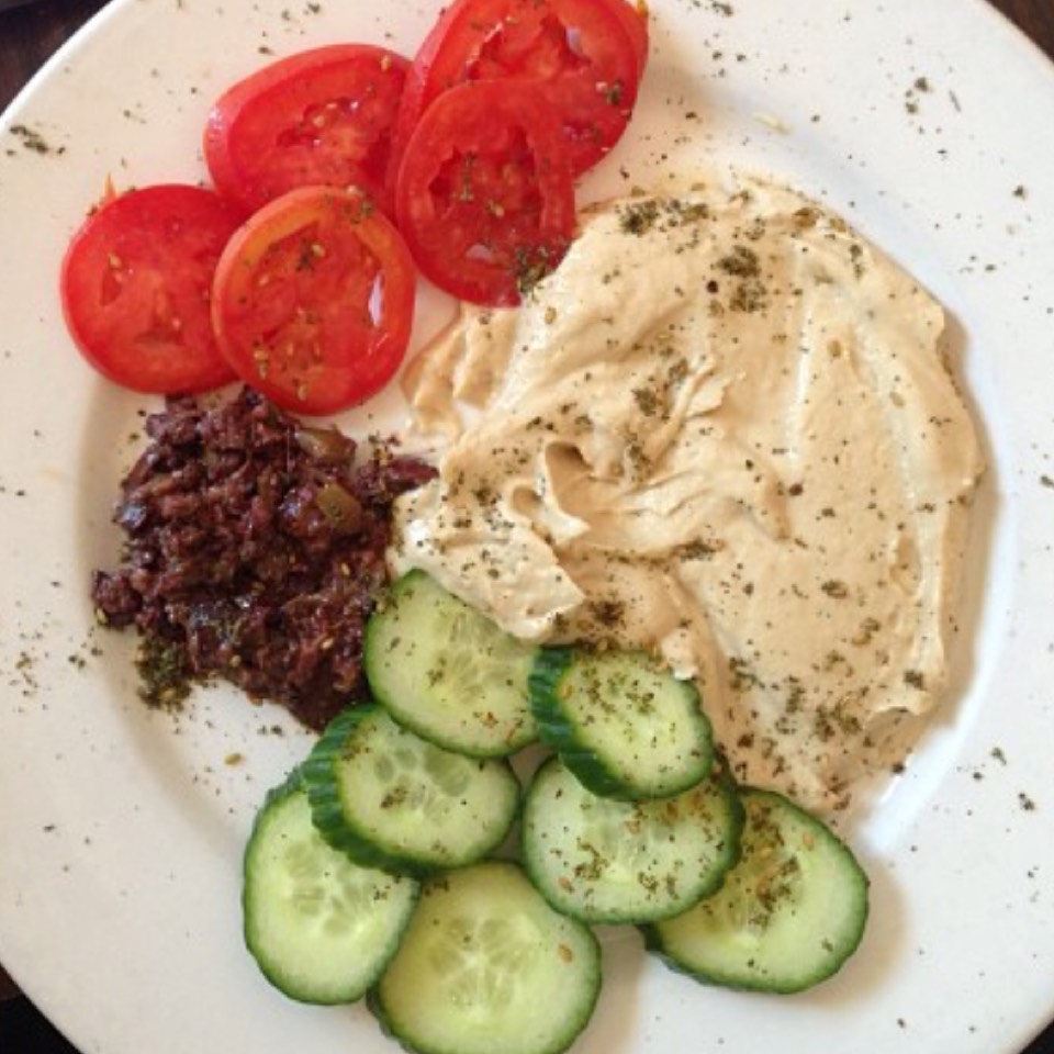 Hummus, Olive Tapenade, Cucumber, Tomatoes at Nook on #foodmento http://foodmento.com/place/7133