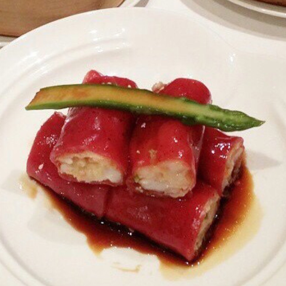 Red Rice Cannelloni With Shrimp at Shang Palace on #foodmento http://foodmento.com/place/7665