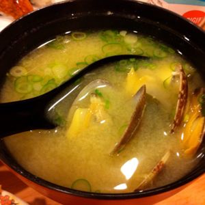 Miso Soup with Clams at Fish Mart Sakuraya on #foodmento http://foodmento.com/place/76