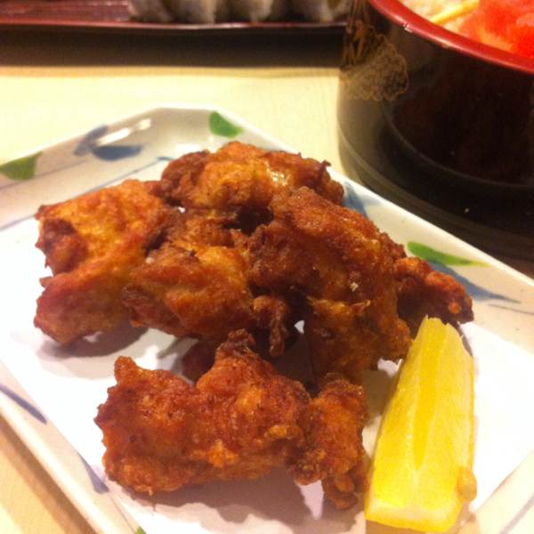 Tori Karaage (Crispy Fried Chicken) at Fish Mart Sakuraya on #foodmento http://foodmento.com/place/76