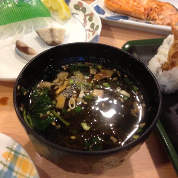Mozuku (Seaweed) Soup at Fish Mart Sakuraya on #foodmento http://foodmento.com/place/76