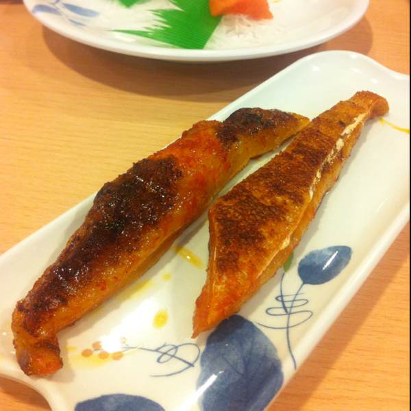 Sake Harasu Mentaiyaki (Grilled Salmon Belly) at Fish Mart Sakuraya on #foodmento http://foodmento.com/place/76