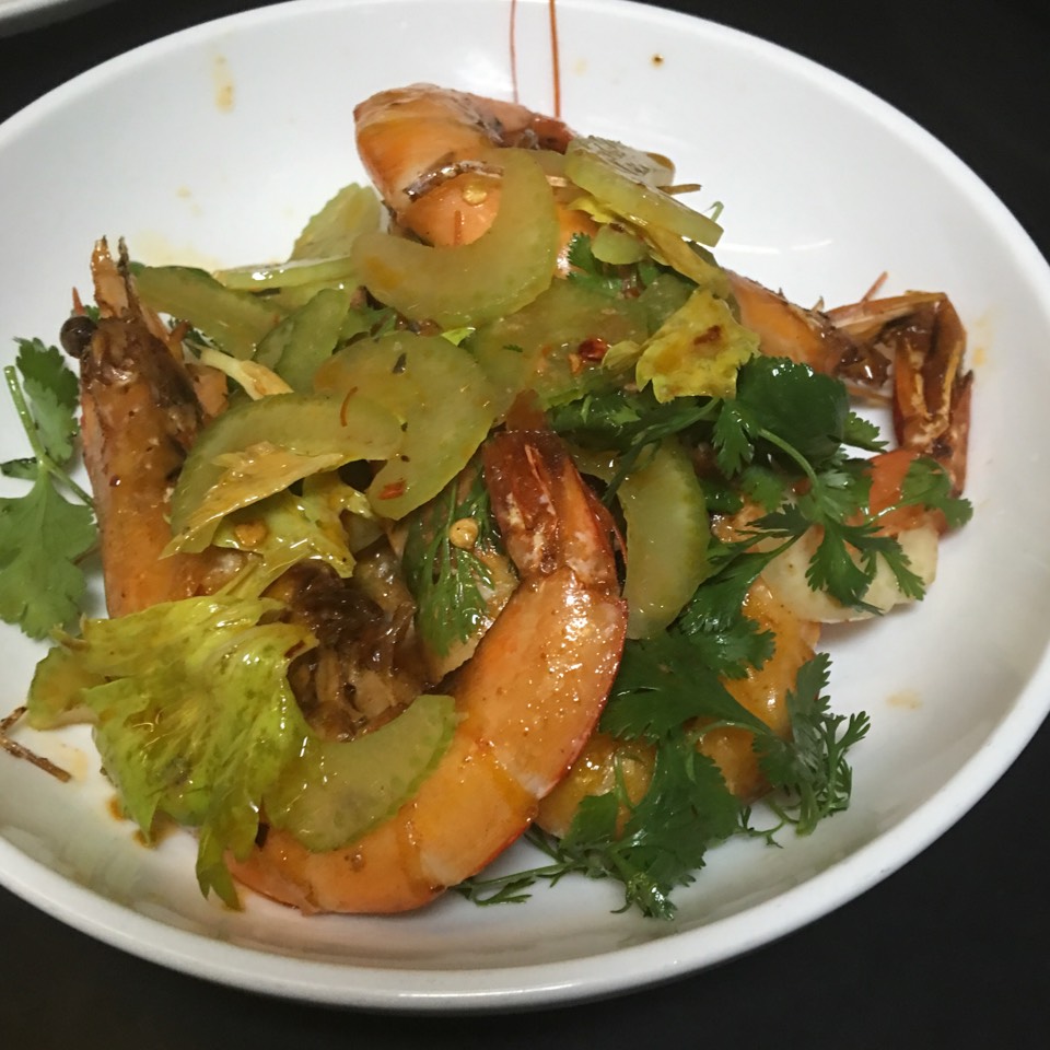 Shrimp, celery, cilantro at Wildair on #foodmento http://foodmento.com/place/8204