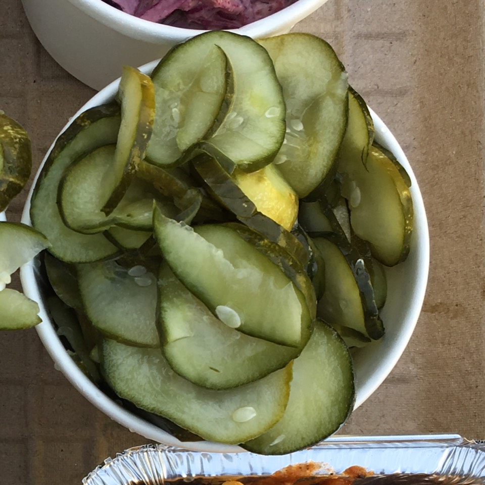 House Cured Pickles at Pig Beach (CLOSED) on #foodmento http://foodmento.com/place/8440