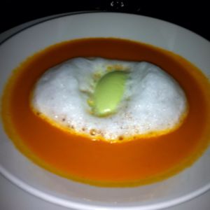 Tomato Soup with Avocado from The Cliff Restaurant on #foodmento http://foodmento.com/dish/211