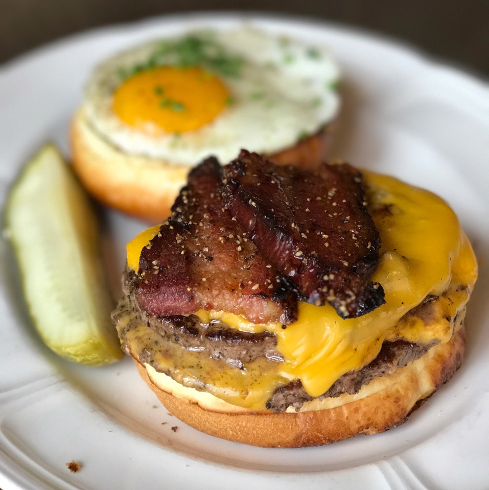 Cheeseburger with Bacon, Fried Egg at Au Cheval on #foodmento http://foodmento.com/place/8516