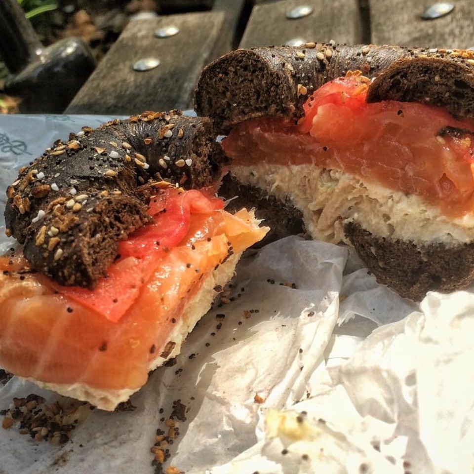 Bagel With Whitefish & Smoked Salmon from Sadelle's on #foodmento http://foodmento.com/dish/32762