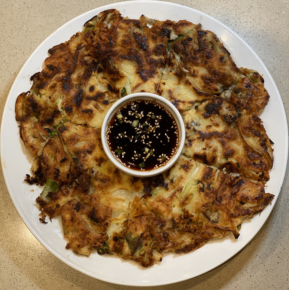 Oyster Green Onion Pancake (Pajeon) at Jun Won (CLOSED) on #foodmento http://foodmento.com/place/8555