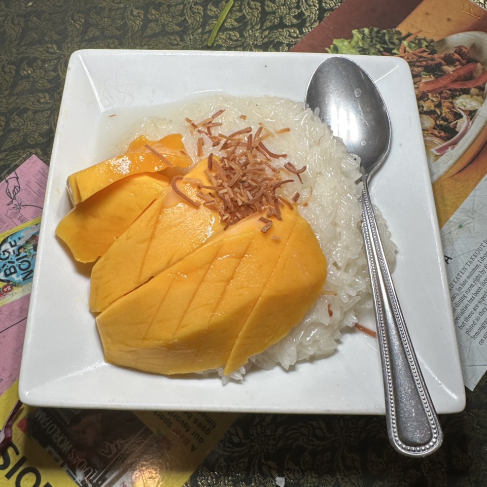 Mango Sticky Rice at Jitlada Thai Restaurant on #foodmento http://foodmento.com/place/8591
