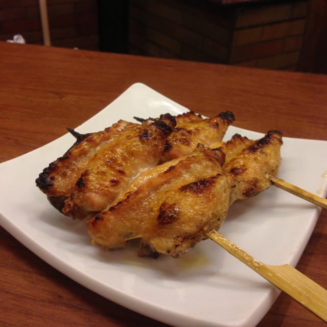 Tebasaki (Chicken Wings) Yakitori from Nanbantei Japanese Restaurant on #foodmento http://foodmento.com/dish/3402