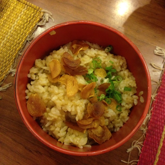 Garlic Rice (Fried) at Nanbantei Japanese Restaurant on #foodmento http://foodmento.com/place/859