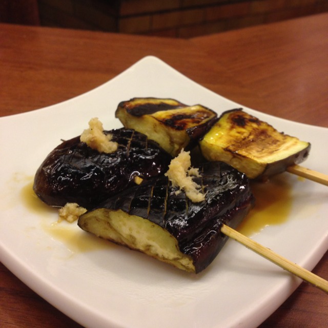 Nasu (Eggplant) Yakitori from Nanbantei Japanese Restaurant on #foodmento http://foodmento.com/dish/3408