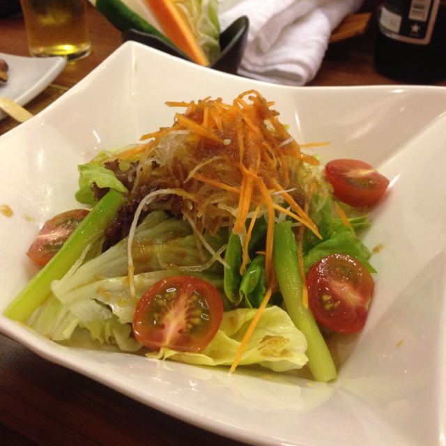 Wafu Salad (Mixed Green Salad) at Nanbantei Japanese Restaurant on #foodmento http://foodmento.com/place/859