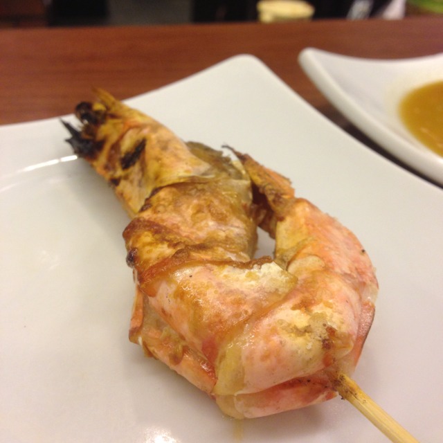 Ebi (Prawns) Yakitori at Nanbantei Japanese Restaurant on #foodmento http://foodmento.com/place/859