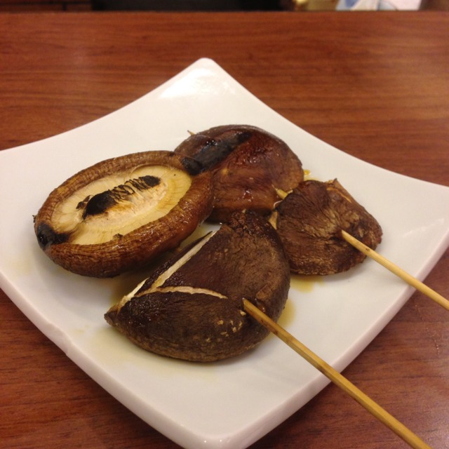 Shiitake (Japanese Mushrooms) Yakitori at Nanbantei Japanese Restaurant on #foodmento http://foodmento.com/place/859