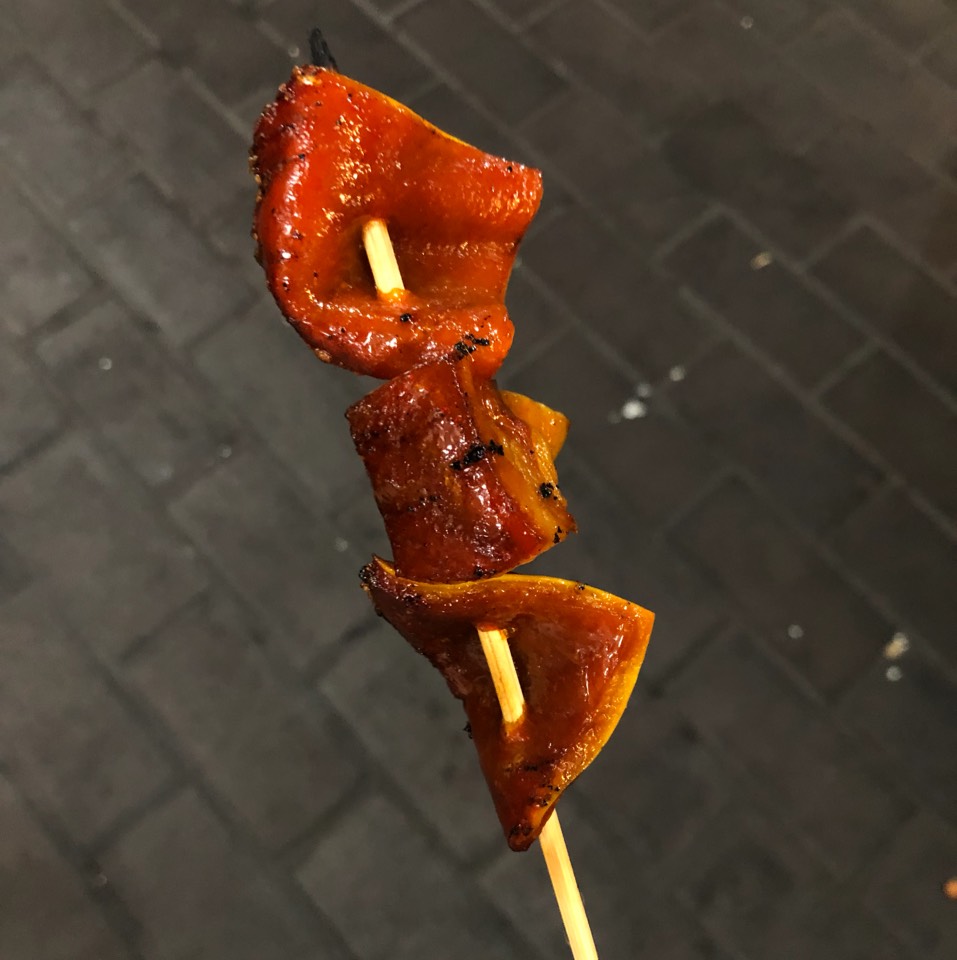Pig Ear Skewer at Dollar Hits on #foodmento http://foodmento.com/place/8729