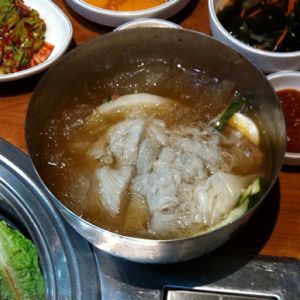 Cold Buckwheat Noodles at Ju Shin Jung Korean Charcoal BBQ on #foodmento http://foodmento.com/place/89