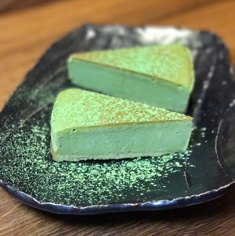 Green Tea Cheesecake from Jun-Men Ramen Bar on #foodmento http://foodmento.com/dish/42320