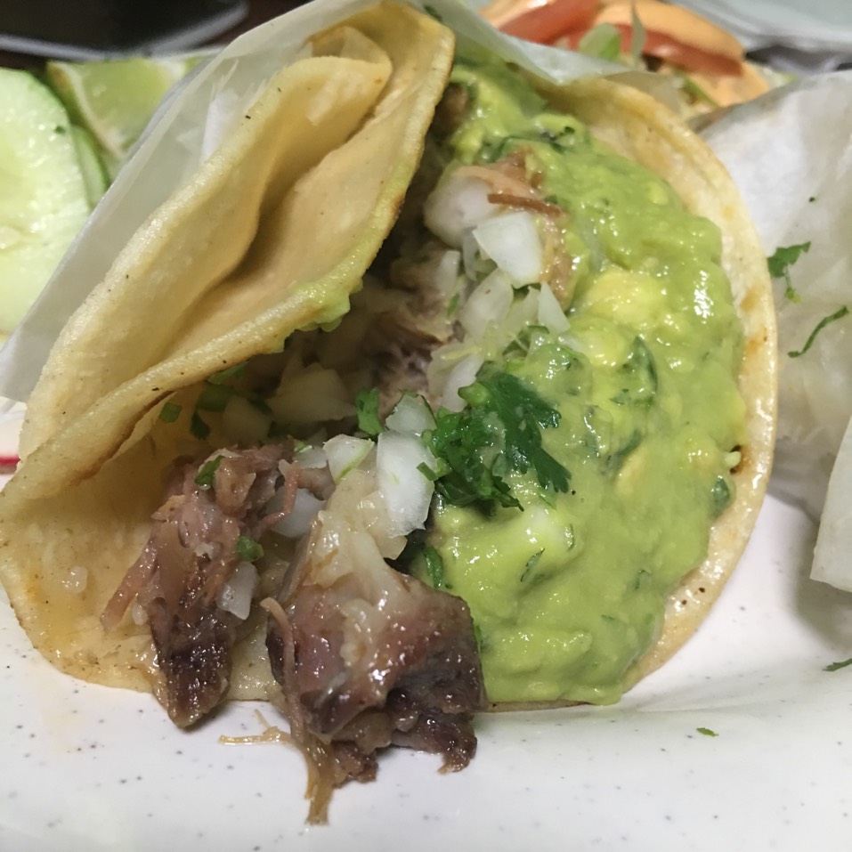 Cabeza (Veal Head) Taco at Tacos El Bronco Restaurant on #foodmento http://foodmento.com/place/9123