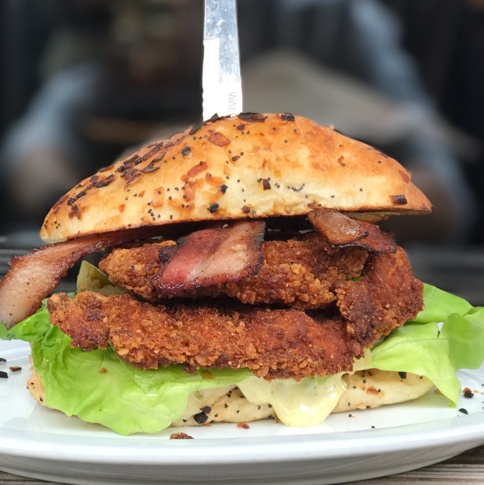 Chicken Schnitzel BLT Sandwich from Mile End Delicatessen (CLOSED) on #foodmento http://foodmento.com/dish/27923