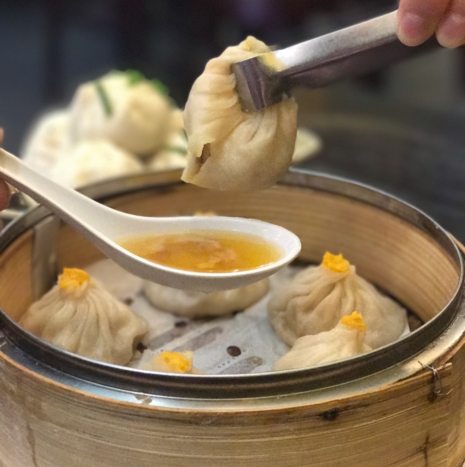 Crab Xiao Long Bao (Crab Soup Dumplings) from Shanghai Cuisine 33 on #foodmento http://foodmento.com/dish/34755