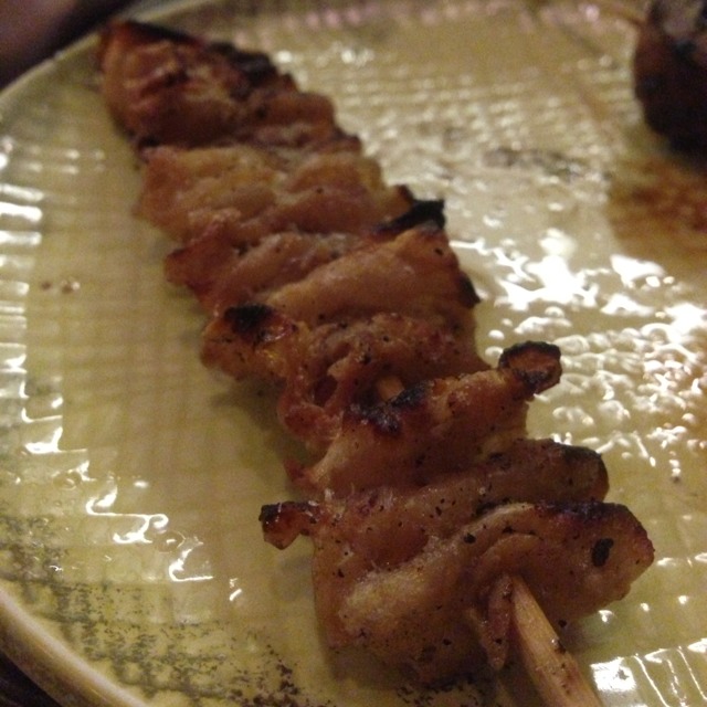 Kawa - Crispy Chicken Skin from Kazu Sumiyaki Restaurant on #foodmento http://foodmento.com/dish/3719