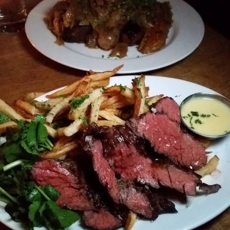 Steak Frites (12 oz Dry Aged Certified Black Angus New York Strip Steak served with Hand-cut French Fries) at Prime Meats (CLOSED) on #foodmento http://foodmento.com/place/948
