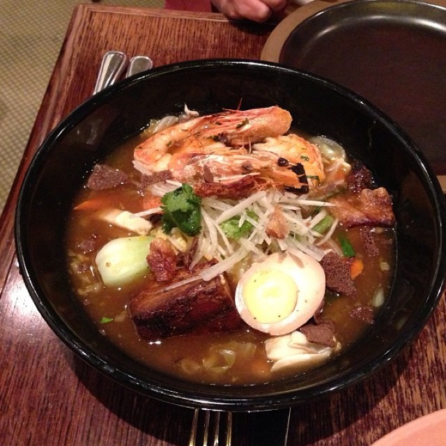 Rooster Noodles (Shrimp, Pork Belly, Crab, Ramen) at Red Rooster on #foodmento http://foodmento.com/place/951