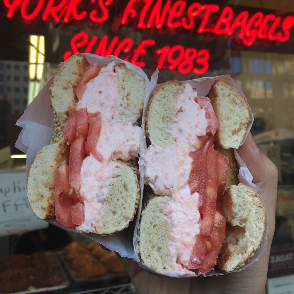 Bagel With Lox Spread, Tomato at Bagel Works on #foodmento http://foodmento.com/place/9618
