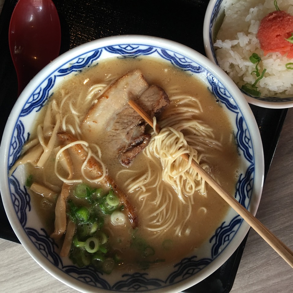 Hakata Genryu Ramen (Tonkotsu, Pork, Bamboo) from Mentoku on #foodmento http://foodmento.com/dish/40487