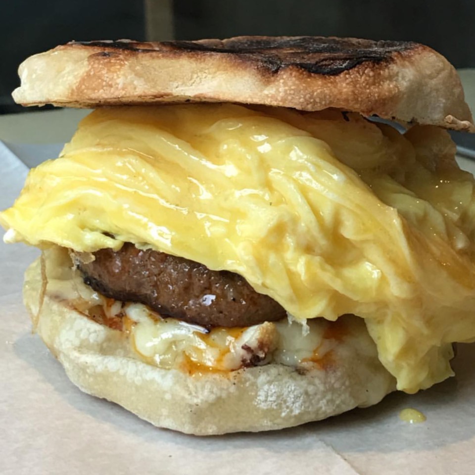 Sausage Egg & Cheese Sandwich from C & B Cafe on #foodmento http://foodmento.com/dish/39094