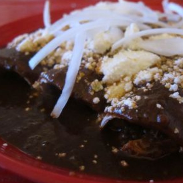 Chicken Mole Enchiladas at Tortilleria Nixtamal (CLOSED) on #foodmento http://foodmento.com/place/974
