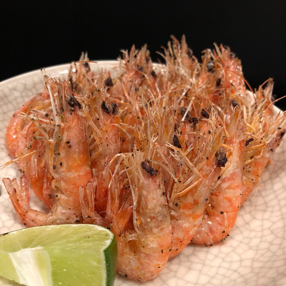 Fried Head-On Shrimp, Pepper, Lime from Momofuku Nishi on #foodmento http://foodmento.com/dish/44016