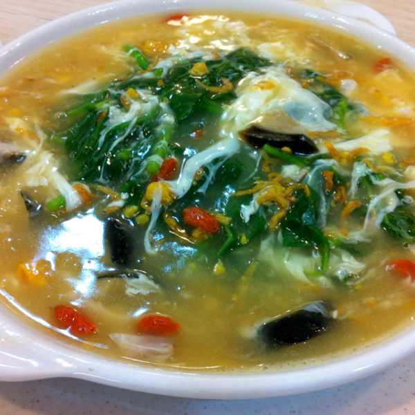 Vegetable with Century Egg in Soup @ HK Street Old Chun Kee at BGAIN 442 Eating House on #foodmento http://foodmento.com/place/98