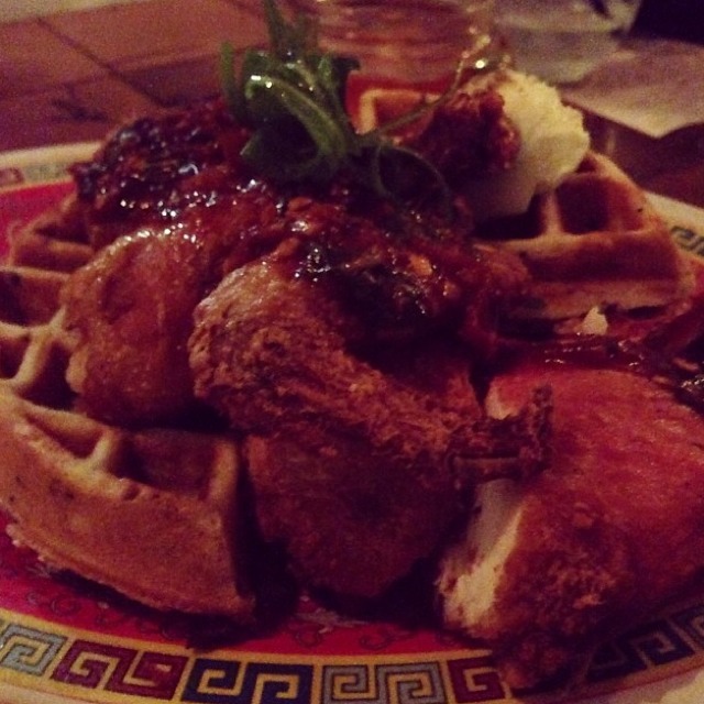 Fried Chicken And Ginger Waffles at Myers + Chang on #foodmento http://foodmento.com/place/2417