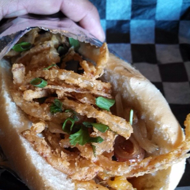 Rattlesnake & Pheasant at Biker Jim's Gourmet Dogs on #foodmento http://foodmento.com/place/2555