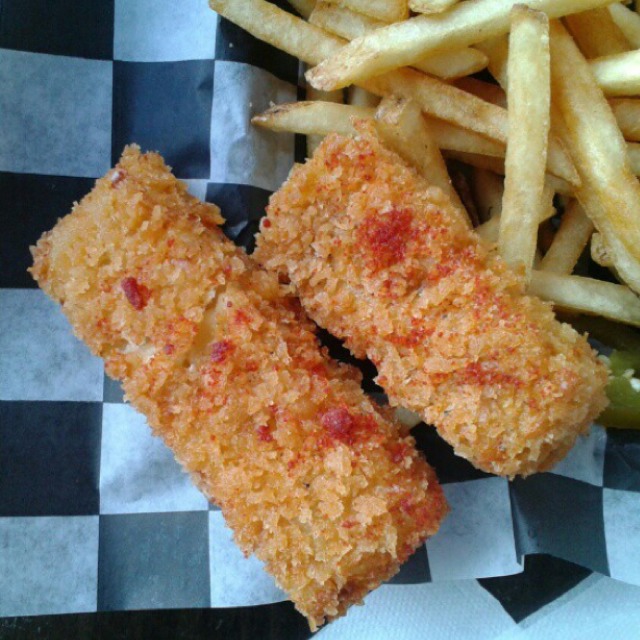 Fried Mac N Cheese at Biker Jim's Gourmet Dogs on #foodmento http://foodmento.com/place/2555