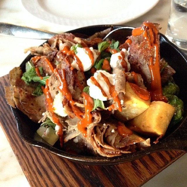Lamb "Shawarma" with Watermelon, Cucumber, and Feta at Acorn (CLOSED) on #foodmento http://foodmento.com/place/3634