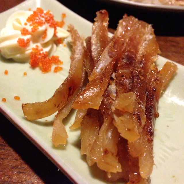 Fugu Mirin Bishi (Grilled Puffer Fish) at Yumeya Japanese Restaurant on #foodmento http://foodmento.com/place/1353