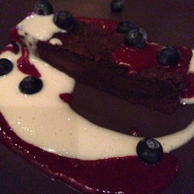 Chocolate Tart with Yogurt And Raspberry Sauce at Moosehead Kitchen (CLOSED) on #foodmento http://foodmento.com/place/1744