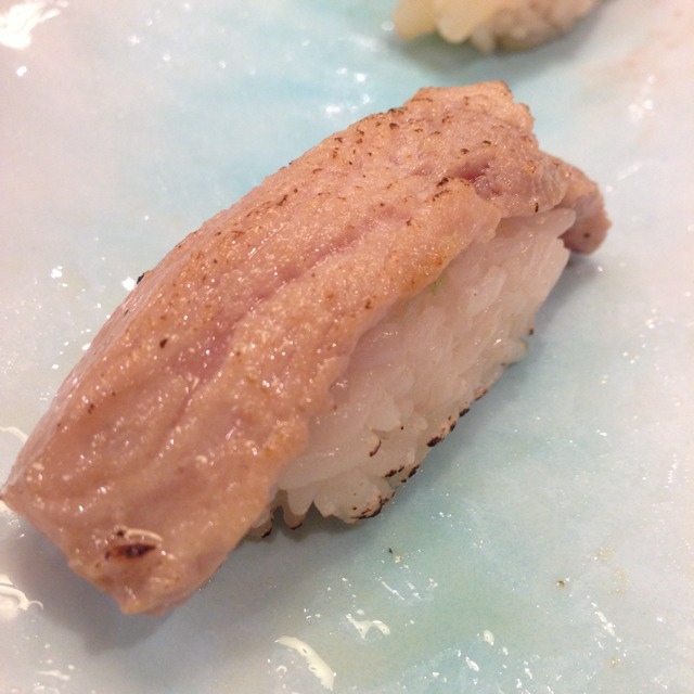 Roasted Blue Fin Fatty Tuna Sushi at Itacho Sushi 板长寿司 on #foodmento http://foodmento.com/place/1948