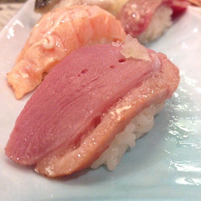 Roasted Duck Breast Sushi at Itacho Sushi 板长寿司 on #foodmento http://foodmento.com/place/1948