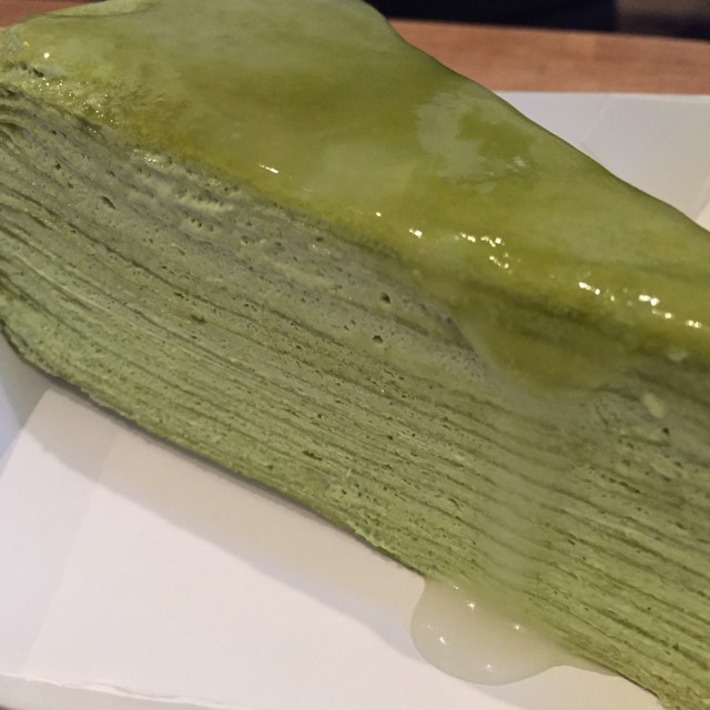 Green Tea Mille Crepe at Dessert Club, ChikaLicious on #foodmento http://foodmento.com/place/3391